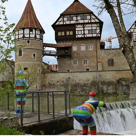Schlafzimmer 1 Mit Aussicht Ueber Weilstetten ゲストハウス